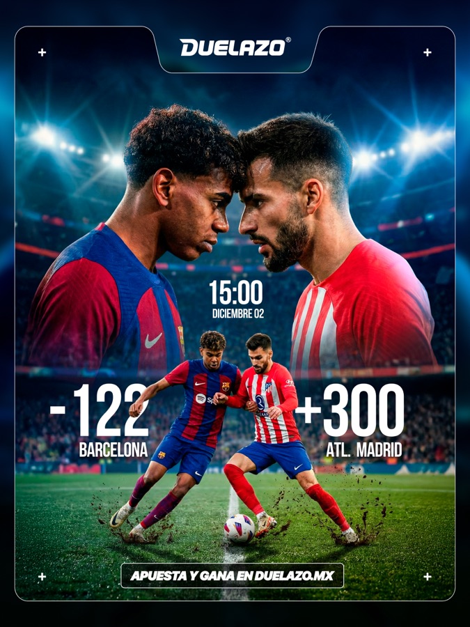 Pieza de momios Barcelona vs Atlético