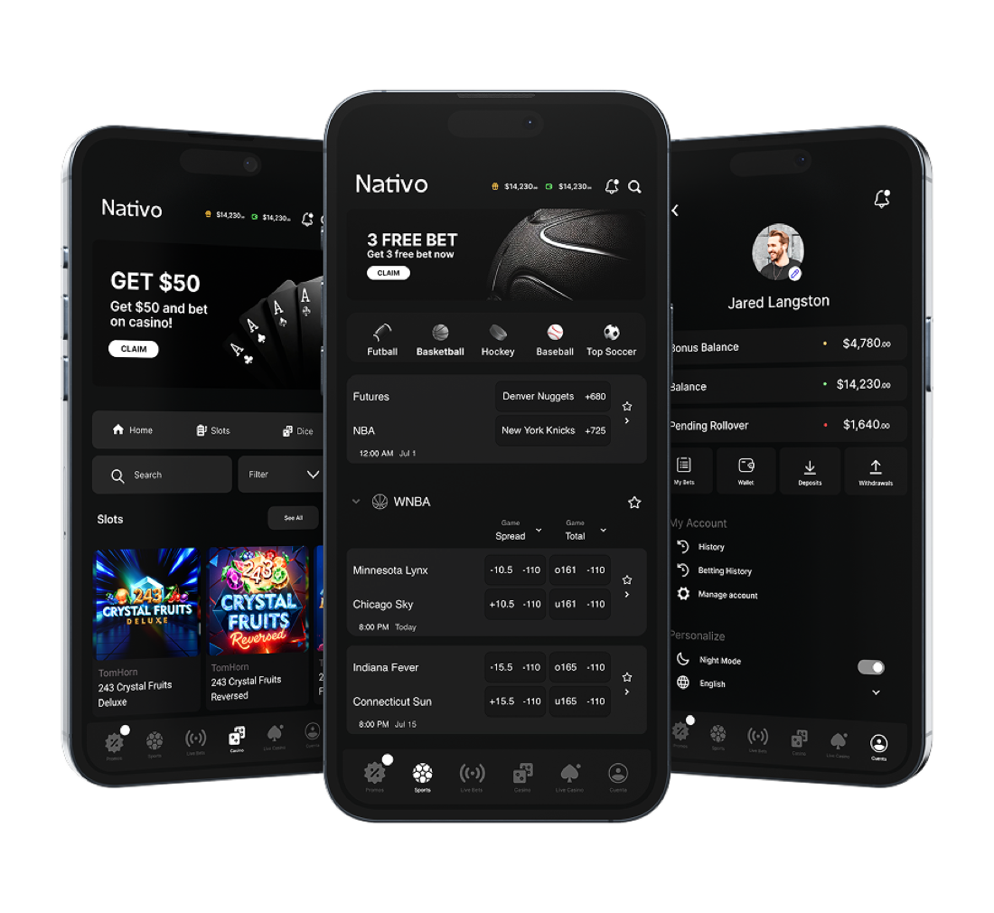 App Nativo: casino y sportsbook en iOS y Android